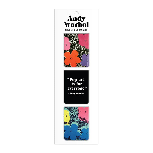 Andy Warhol Flowers Magnetic Bookmarks - SFMOMA Museum Store