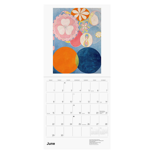 2025 Hilma af Klint Wall Calendar SFMOMA Museum Store