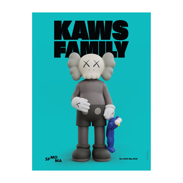 Installation view from KAWS: FAMILY at SFMOMA, November 15, 2025–May 3, 2026. The artist's first major museum retrospective on the West Coast. Courtesy SFMOMA