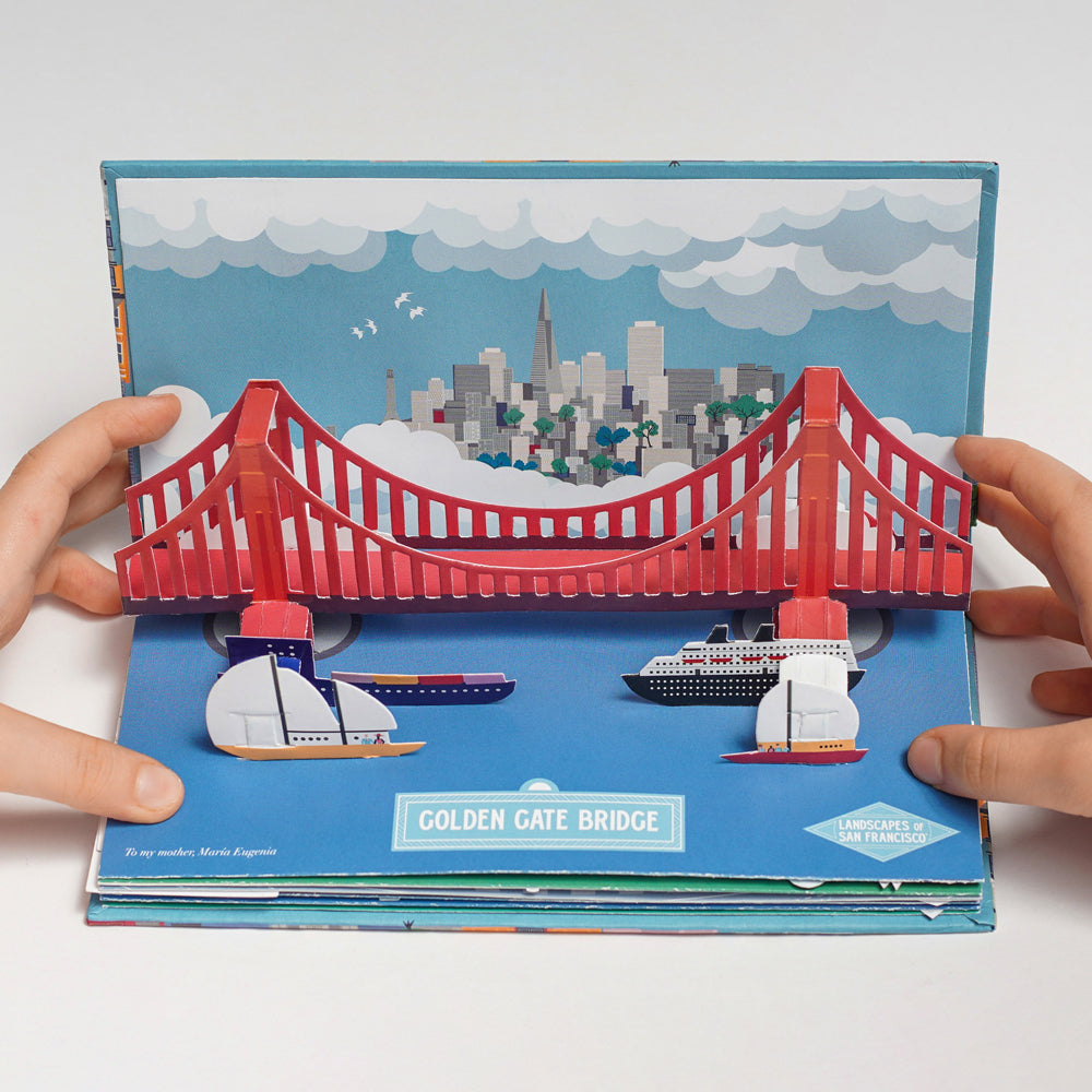 'Landscapes of San Francisco Pop-up Book' cover.