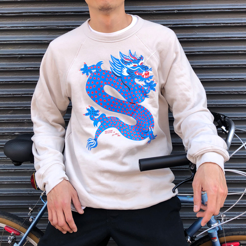 Kristina Micotti Dragon Sweatshirt on dude