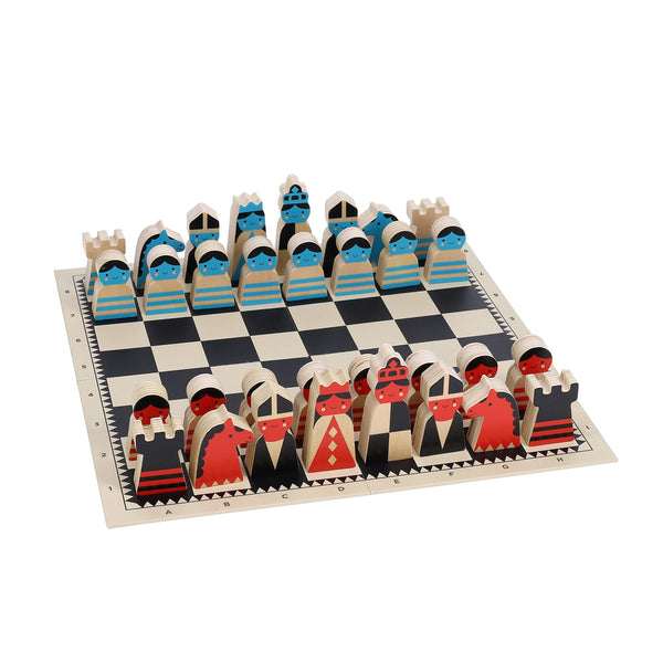 On the Move Wooden Chess Set - SFMOMA Museum Store