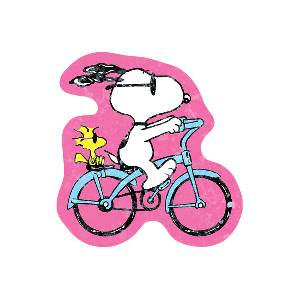 Snoopy Biking Buds Sticker
