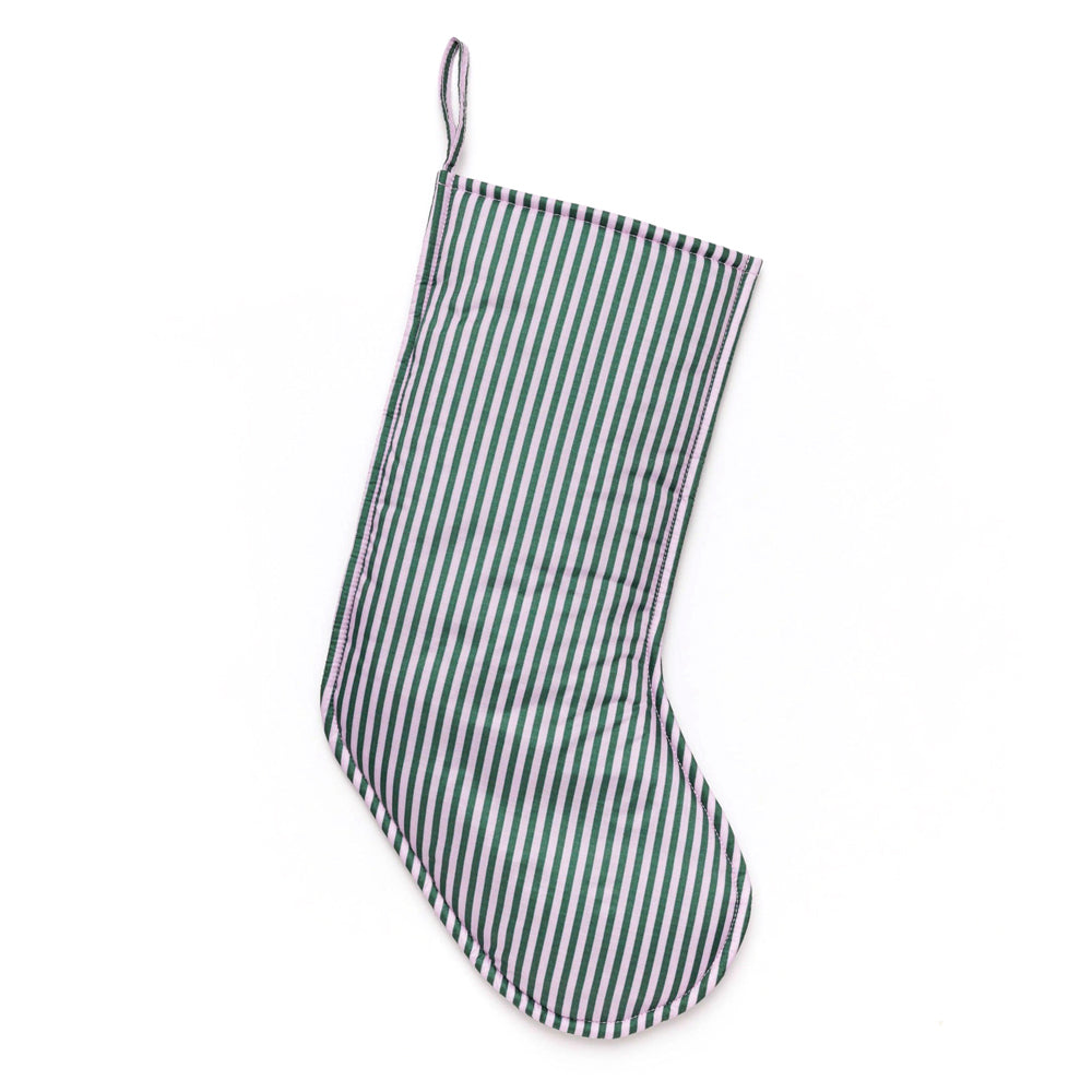 Holiday Stocking: Lilac Candy Stripe