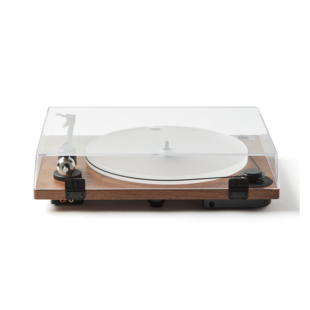Top view of Orbit Plus Turntable with closed lid.