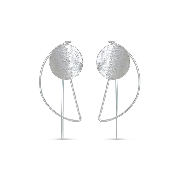 Miyuki Seed Threader Earrings: Black + Bone - SFMOMA Museum Store