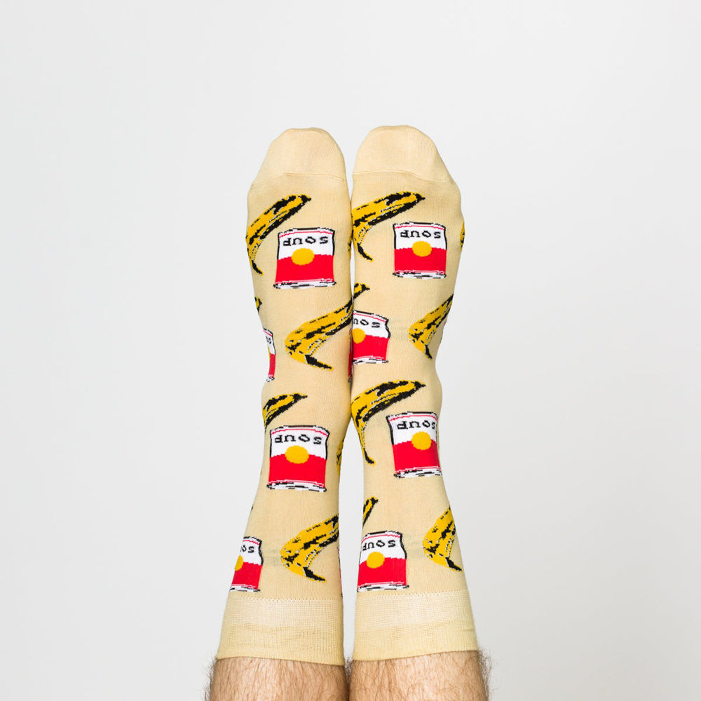 Warhol socks on display.