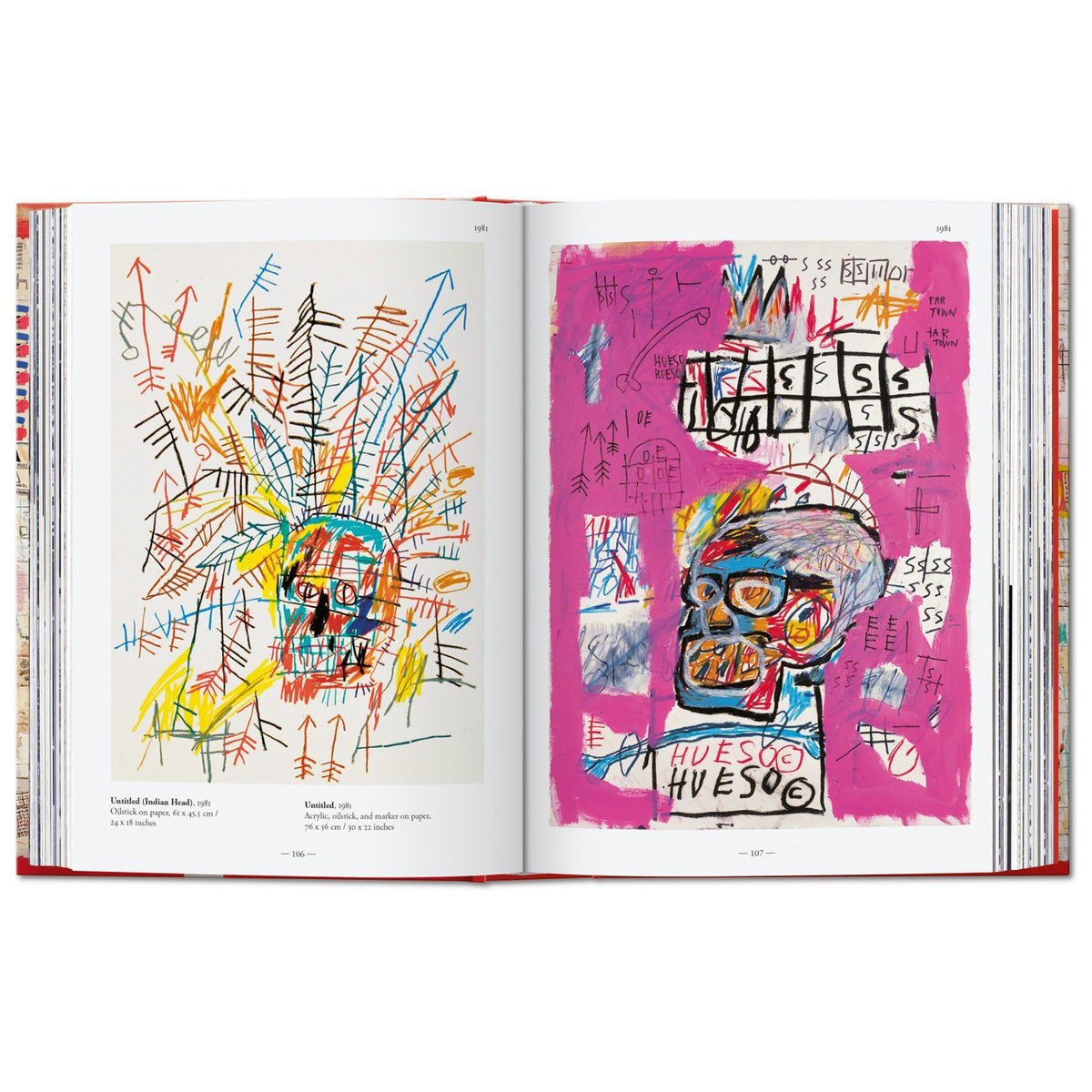 Jean-Michel Basquiat&#39;s illustration pages.
