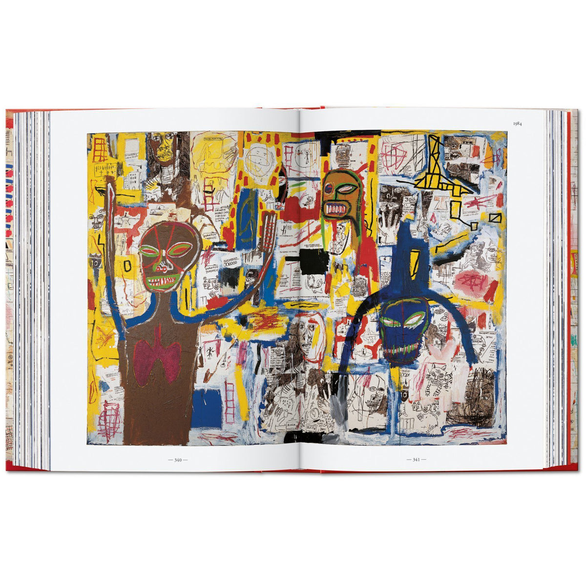 Jean-Michel Basquiat&#39;s illustrated spread.