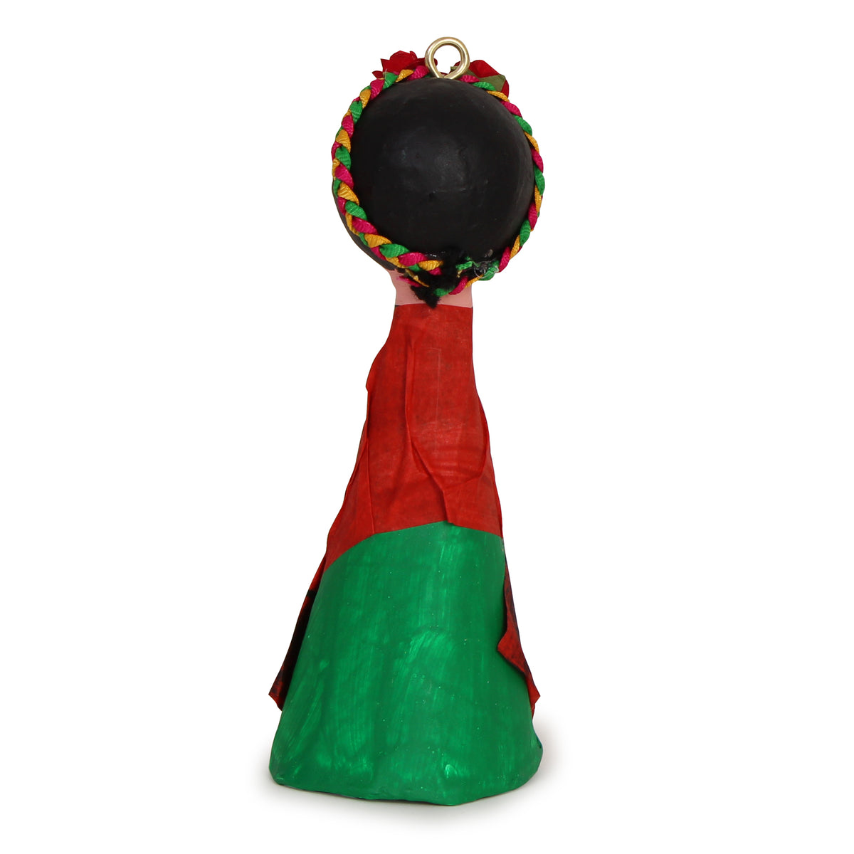 Back view of the Frida Kahlo Tall Ornament.