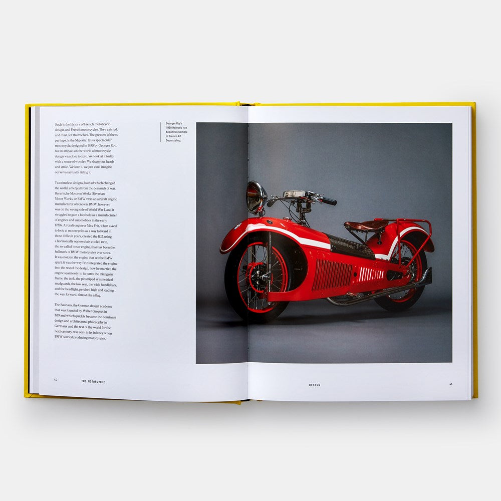 Cover of 'The Motorcycle: Design, Art, Desire'.