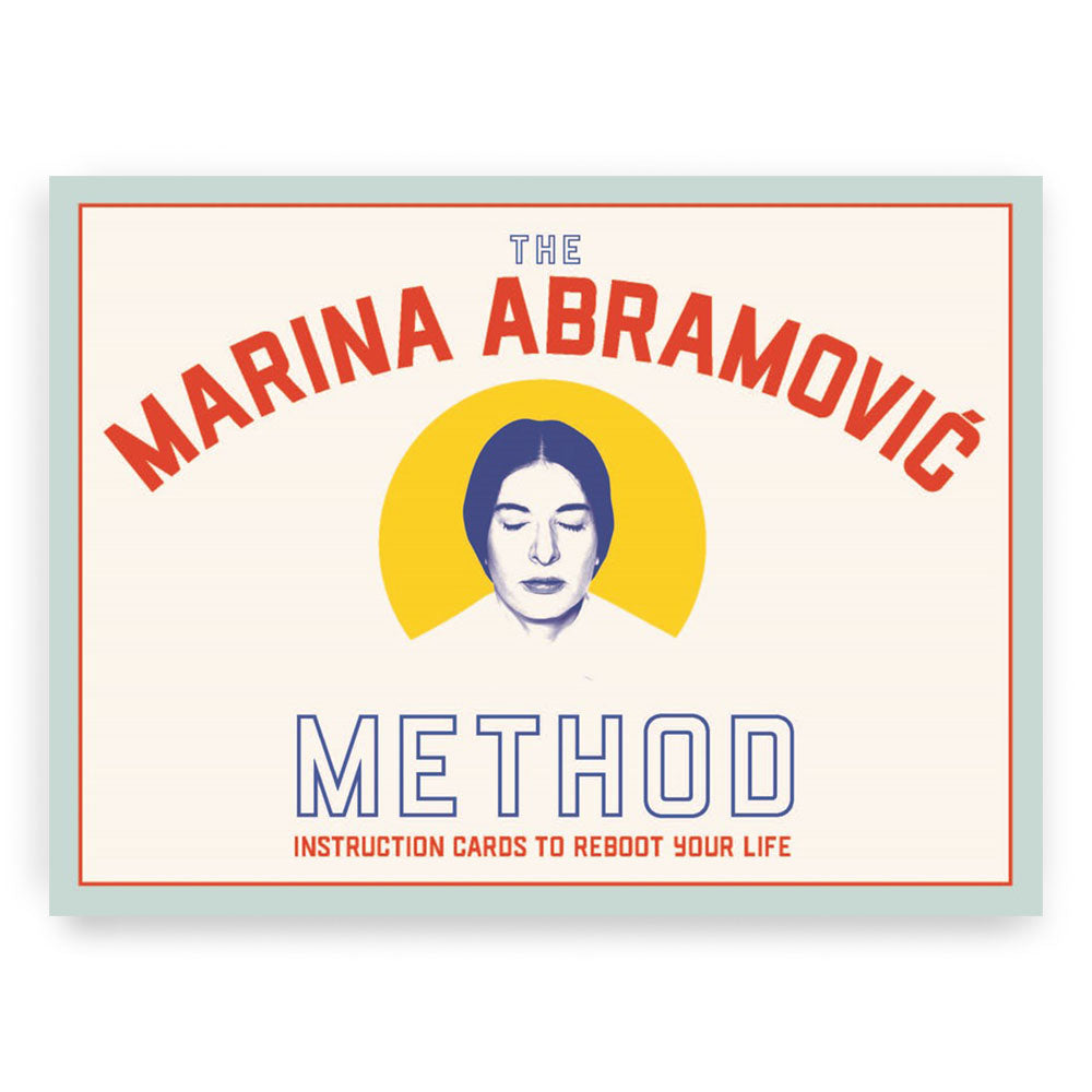 The Abramovic Method: Instruction Cards To Reboot Your Life's packaging.