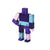 The Micro Cubebot: Purple displayed standing.