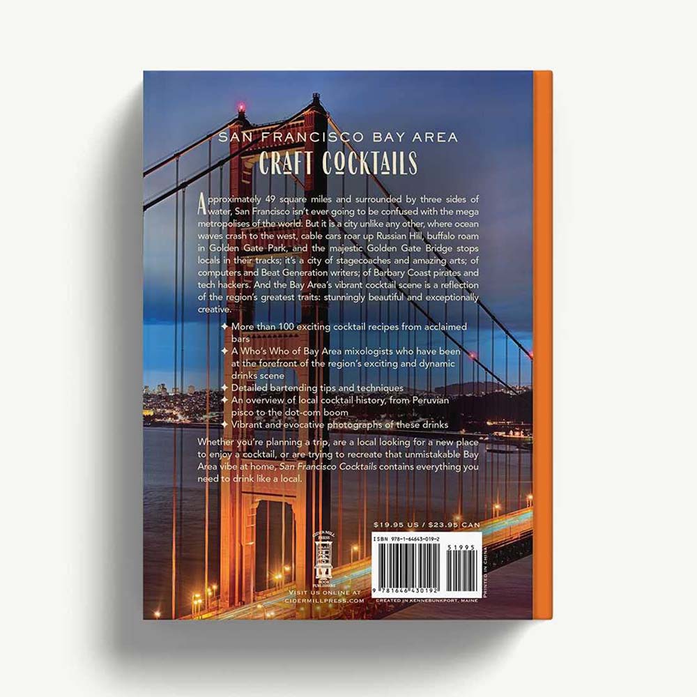 San Francisco Cocktails&#39; back cover.