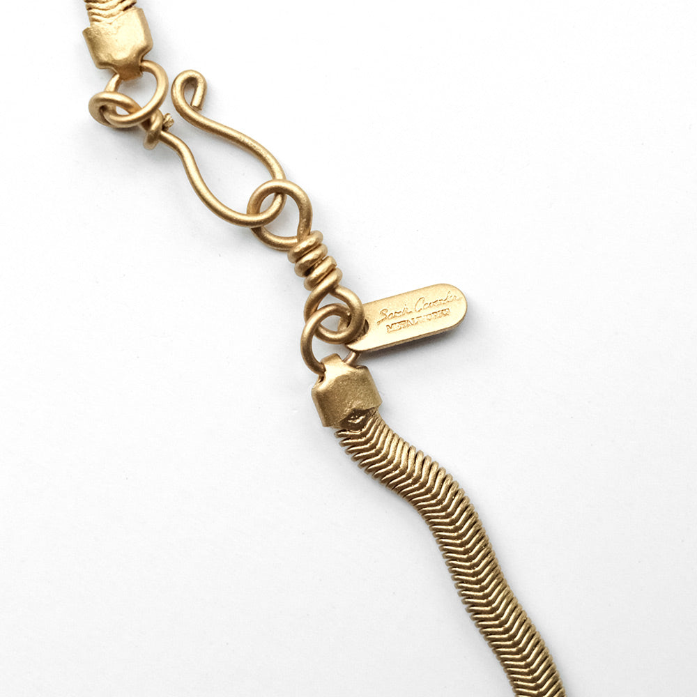 Sarah Cavender 36 inch Gold Snake Chain necklace.