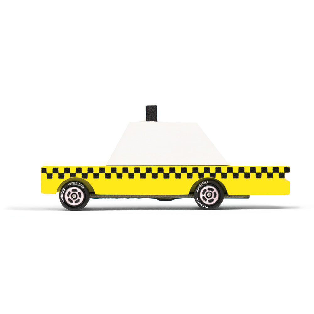Side view of taxi candycar.