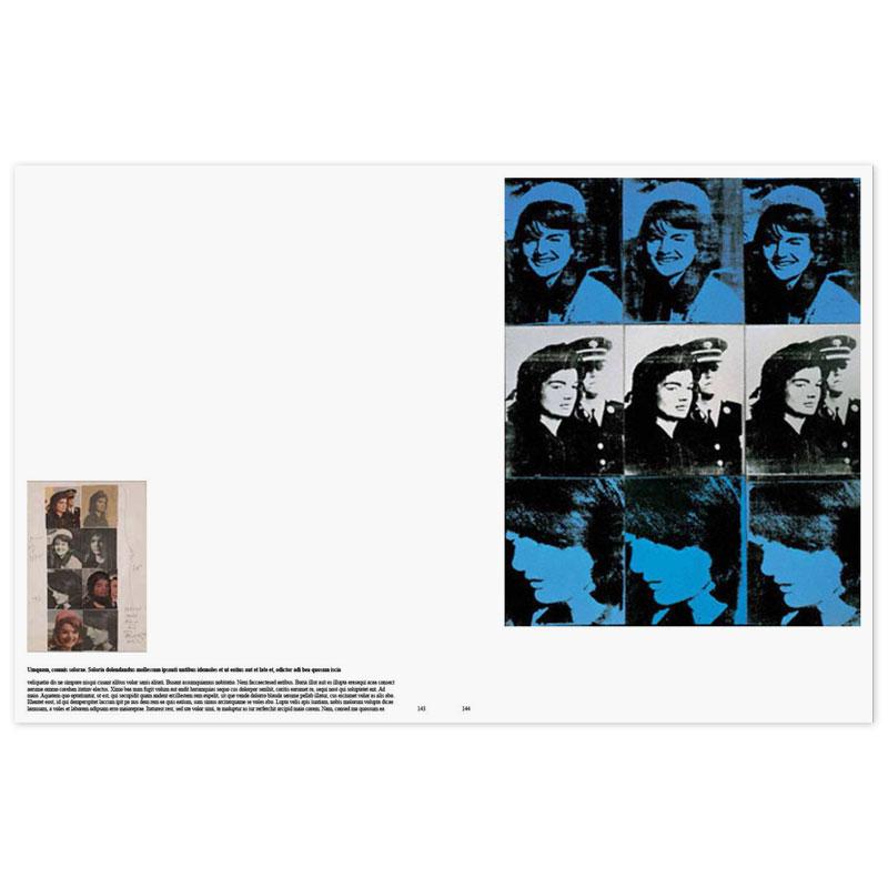 Jackie Kennedy photo plates from Andy Warhol: From A to B and Back Again.