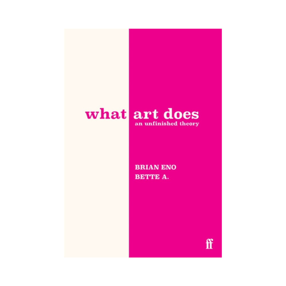 Front cover of What Art Does: Brian Eno.