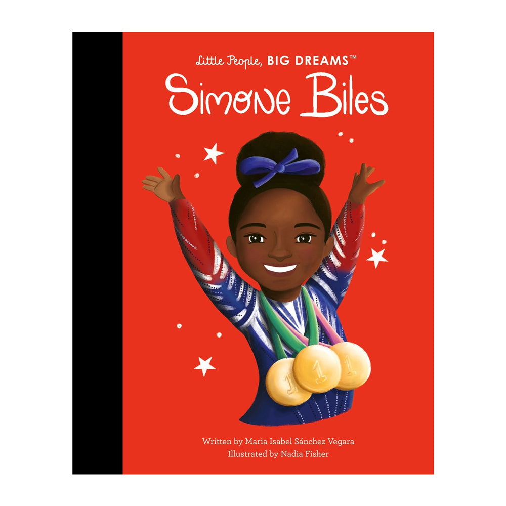 Front cover of Simone Biles book.
