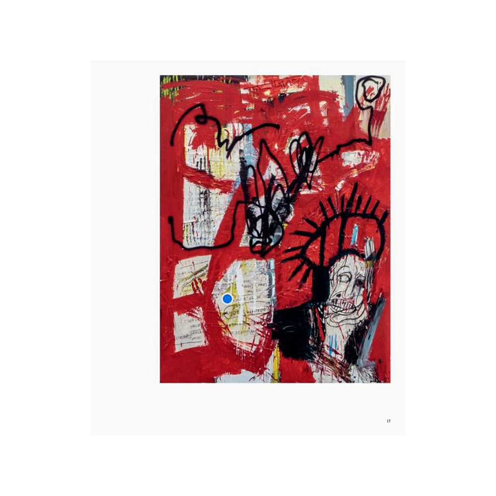 Interior page; image of Jean-Michel Basquiat&#39;s painting.