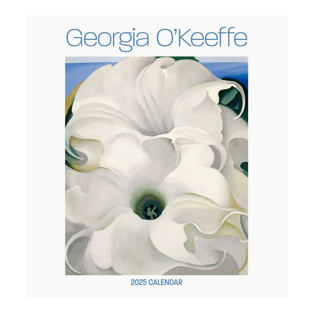 Front cover of Georgia O&#39;Keeffe 2025 wall calendar. 