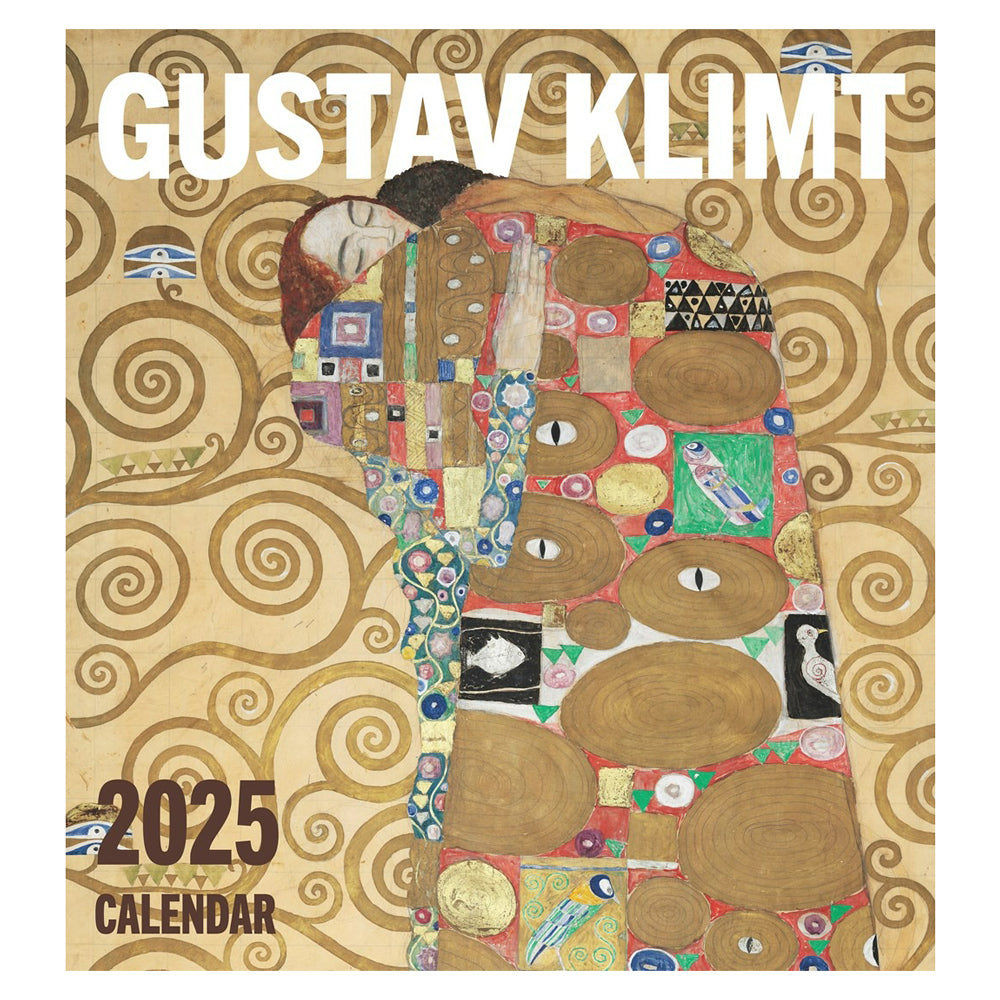 Front cover of Gustav Klimt 2025 wall calendar.