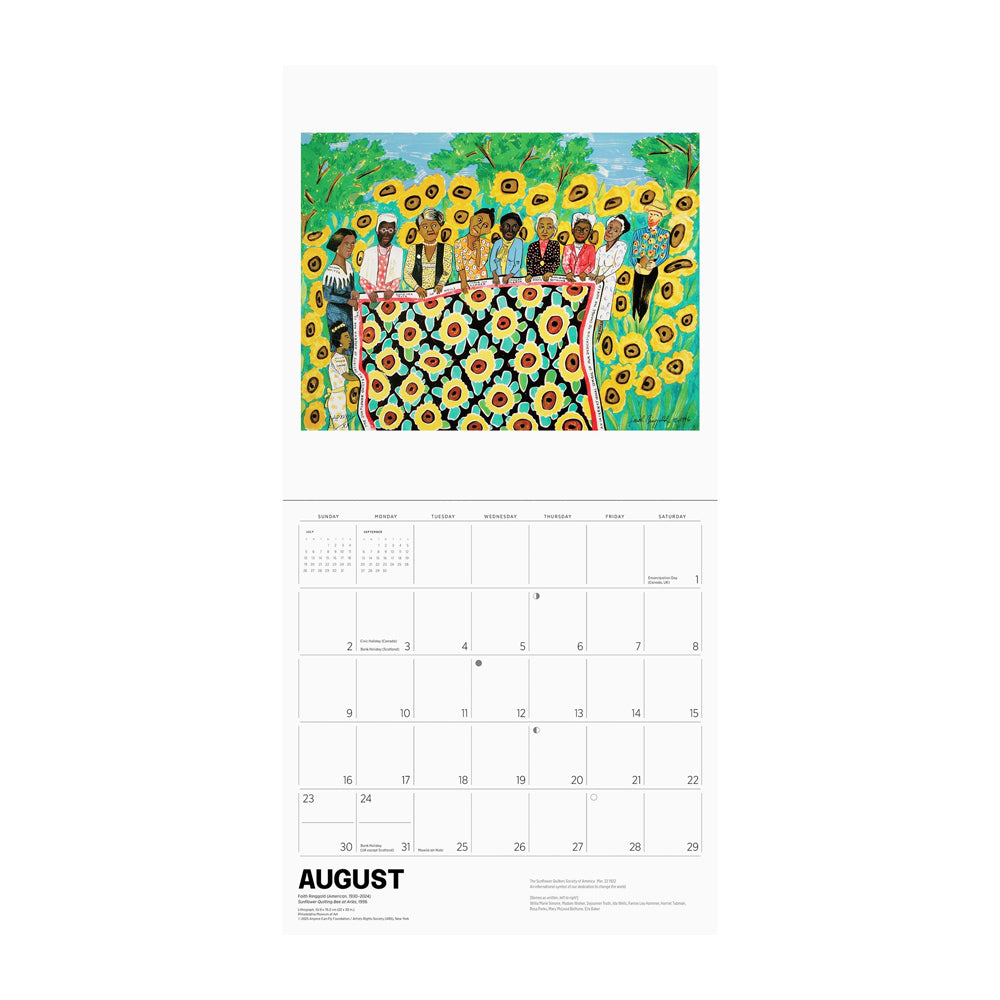 Front cover of Faith Ringgold 2026 Wall Calendar.