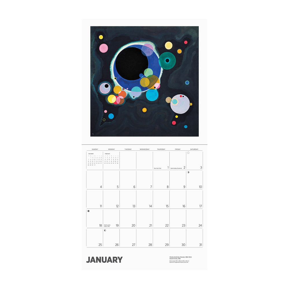 Front cover Kandinsky 2026 Wall Calendar.