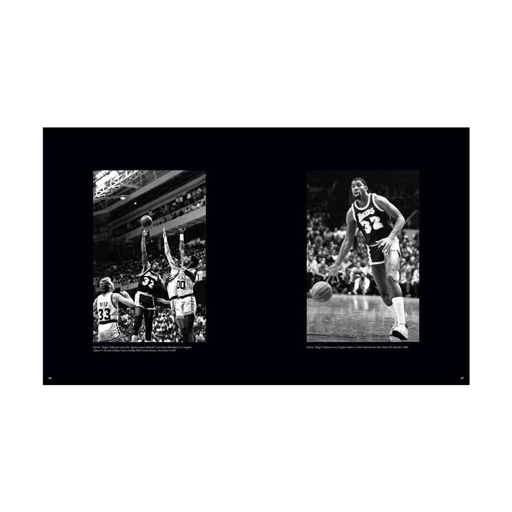 Interior spread; images of basketball players and text.