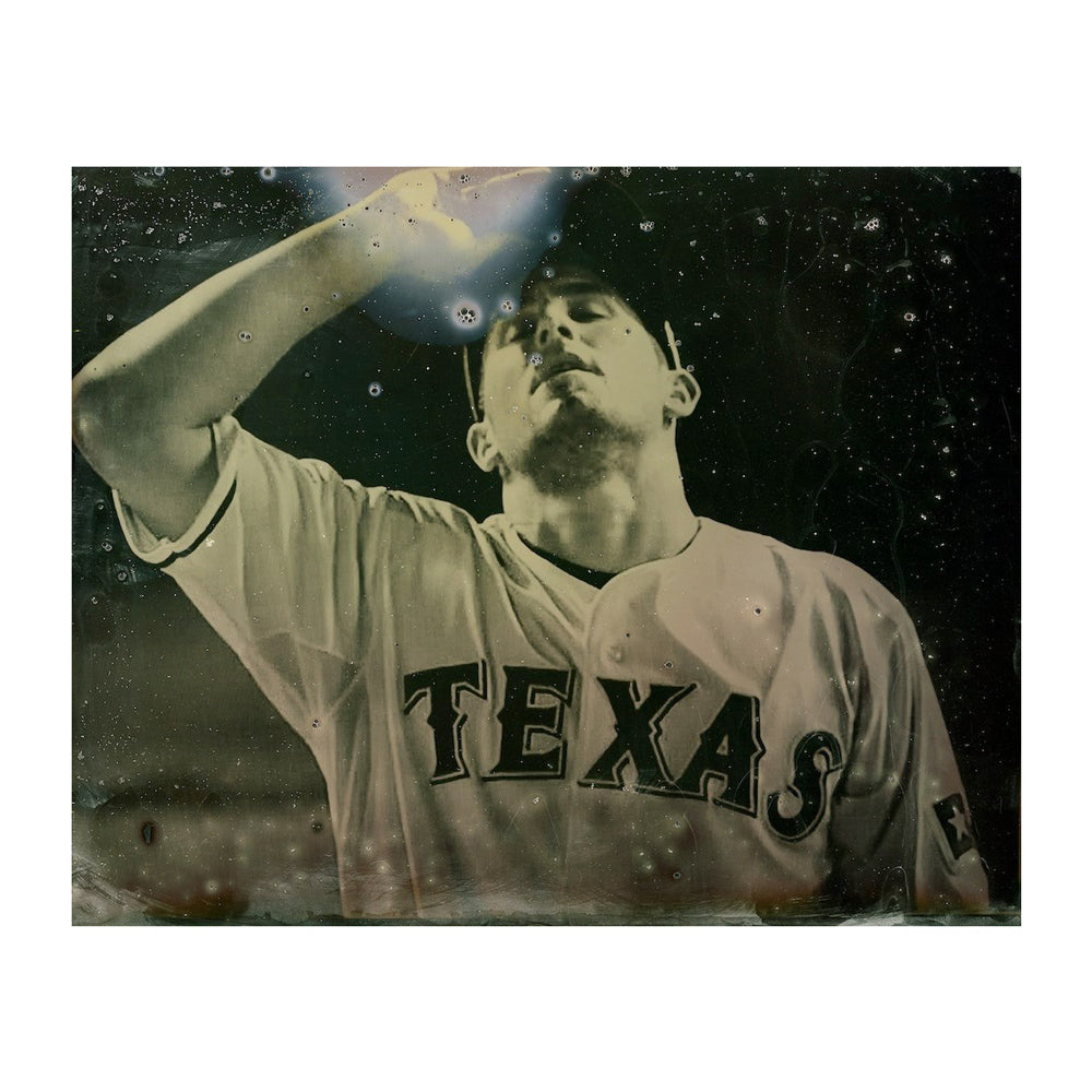 Interior page; image of baseball player.