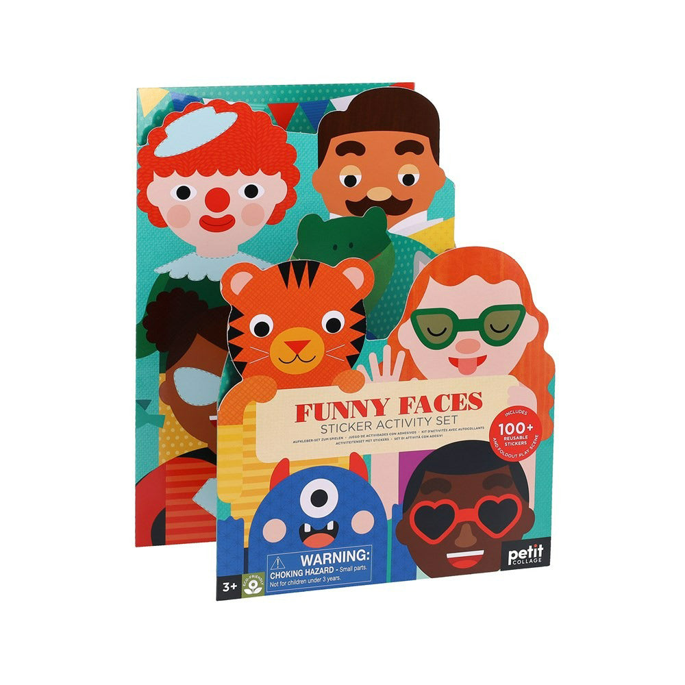 Front cover of Funny Faces Sticker Activity Set.