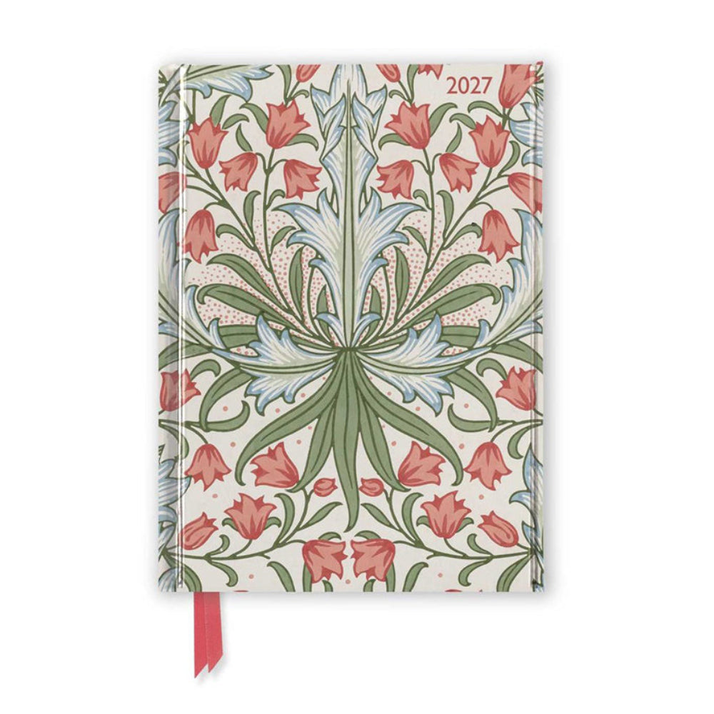Front cover of the William Morris Gallery Planner with a decorative art design.