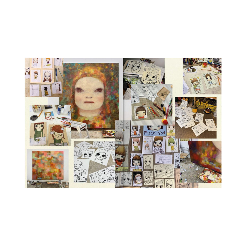 Interior pages featuring a collage of various illustrations and artworks.