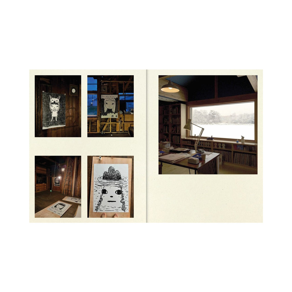 Interior pages featuring photographs of Nara's art studio.