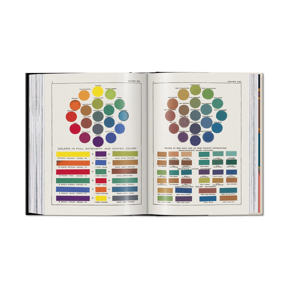 Interior pages displaying color swatches and charts.