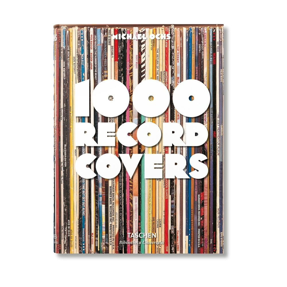 Front cover of the book, "1000 Records."