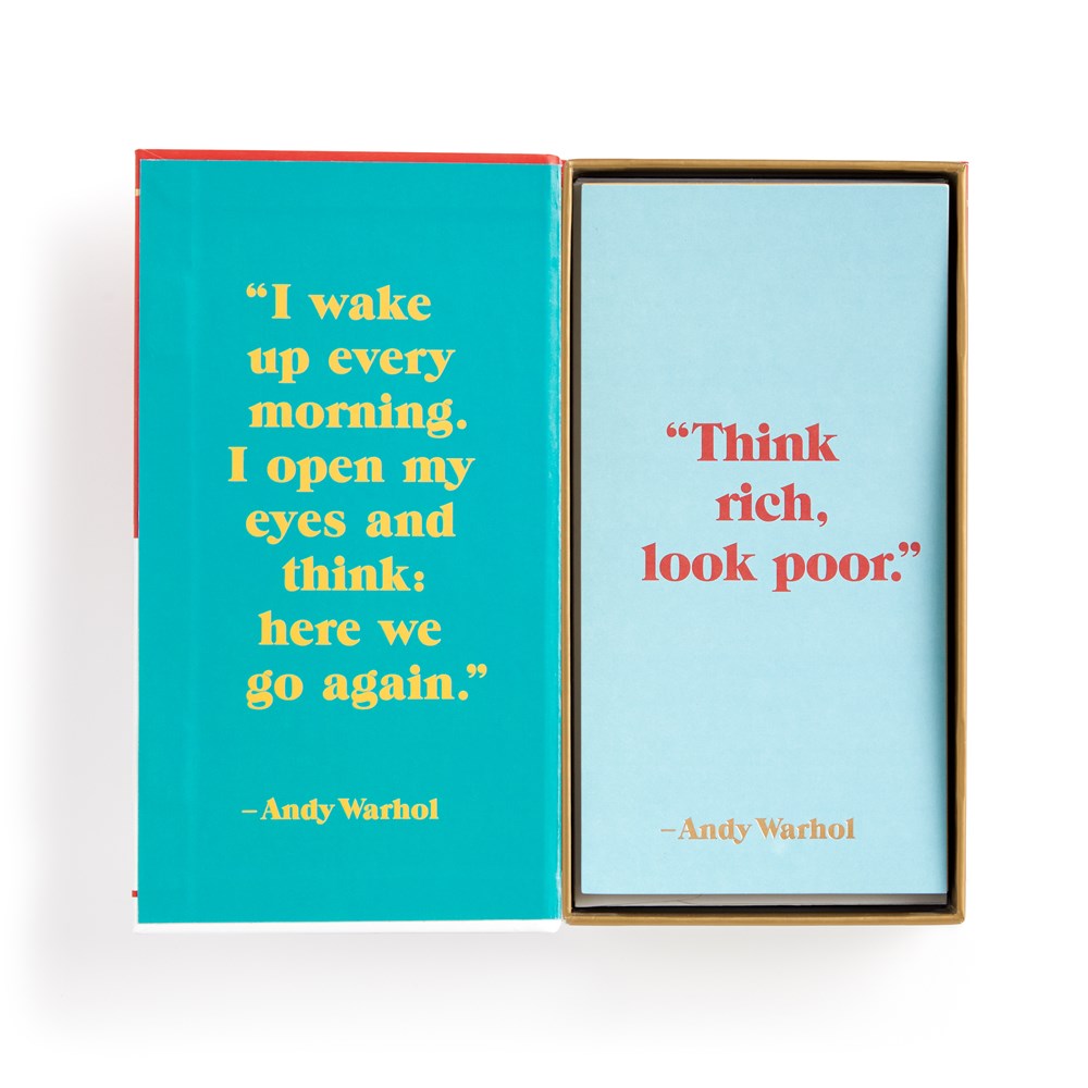 Warhol Philosophy Notecards open box