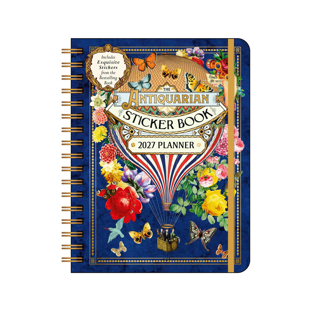 Front cover of The Antiquarian Sticker Book 2027 Planner.