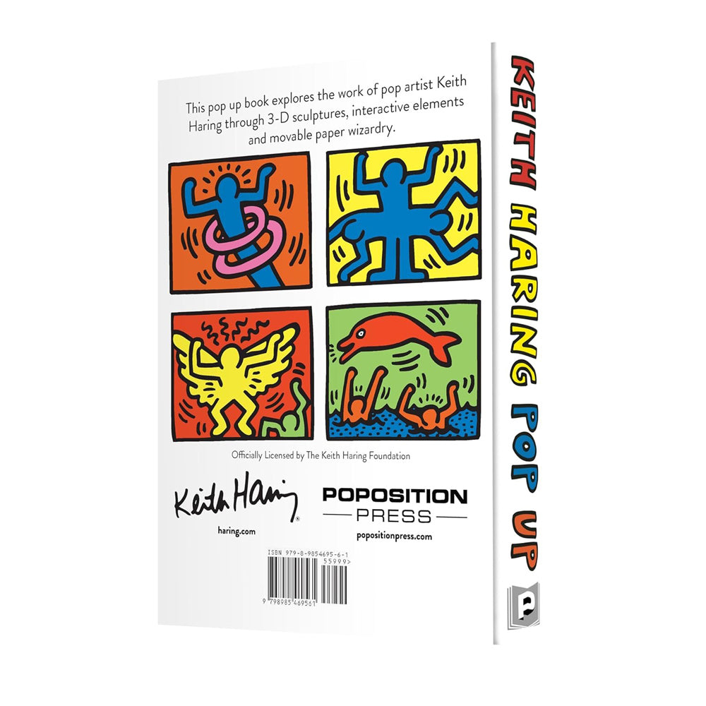 Back cover of Keith Haring Pop Up.