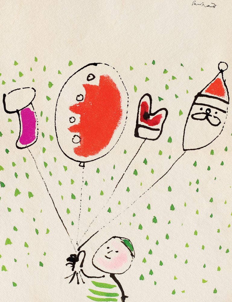 Season's Greetings Holiday Cards from Paul Rand card example