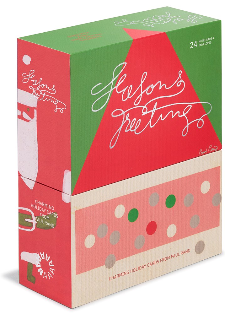 Season's Greetings Holiday Cards from Paul Rand box facing right
