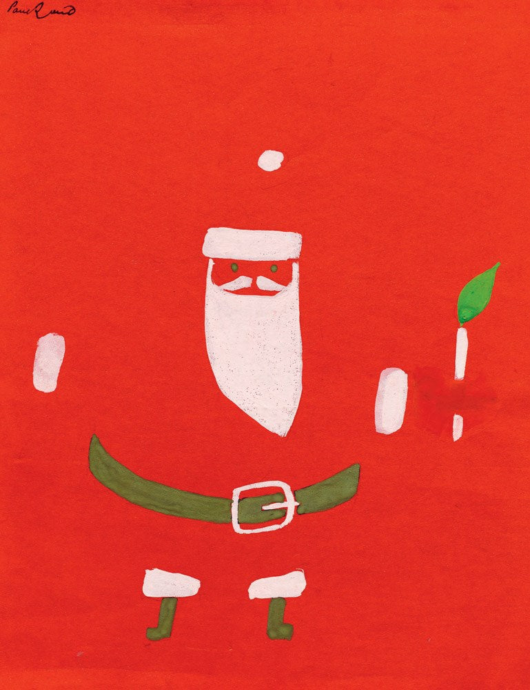Season's Greetings Holiday Cards from Paul Rand santa card no. 2