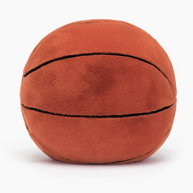 Back view of Basketball plush toy.