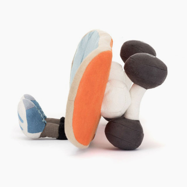 Side view of Skateboard plush toy.