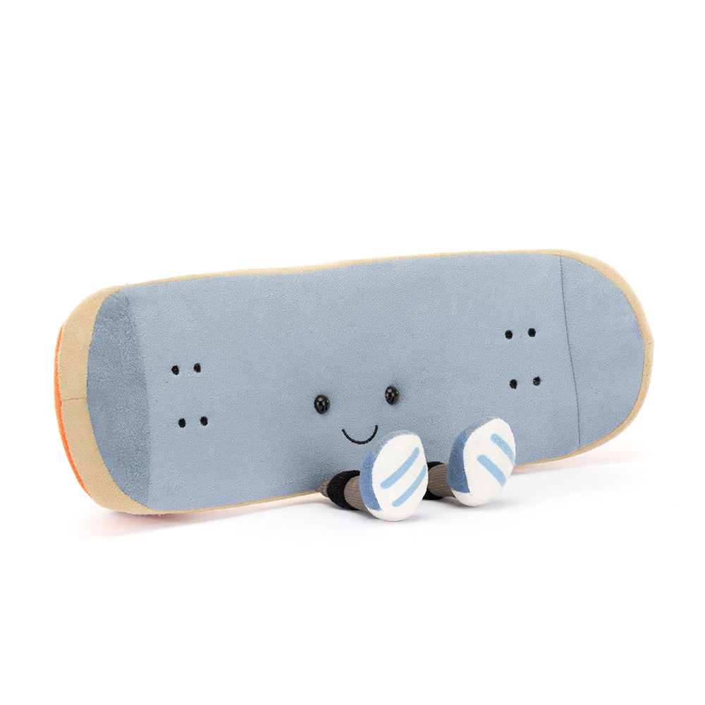 Front view of Skateboard plush toy