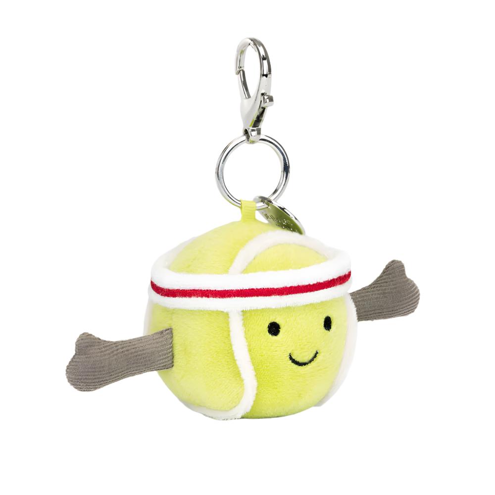 Front view of Tennis bag charm.