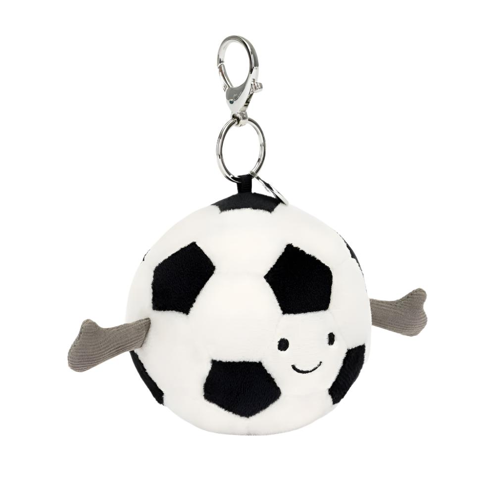 Front view of Soccer Bag Charm.