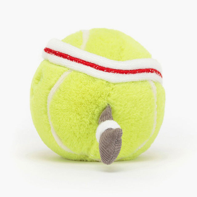 Side view of Tennis Ball plush.