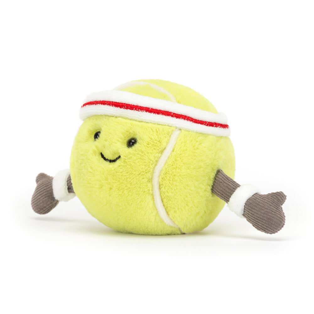 Front view of Tennis Ball plush.