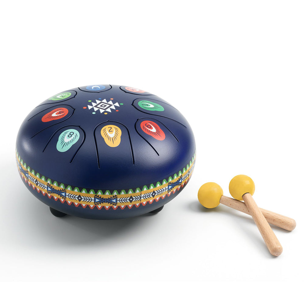 Colorful drum on a white background